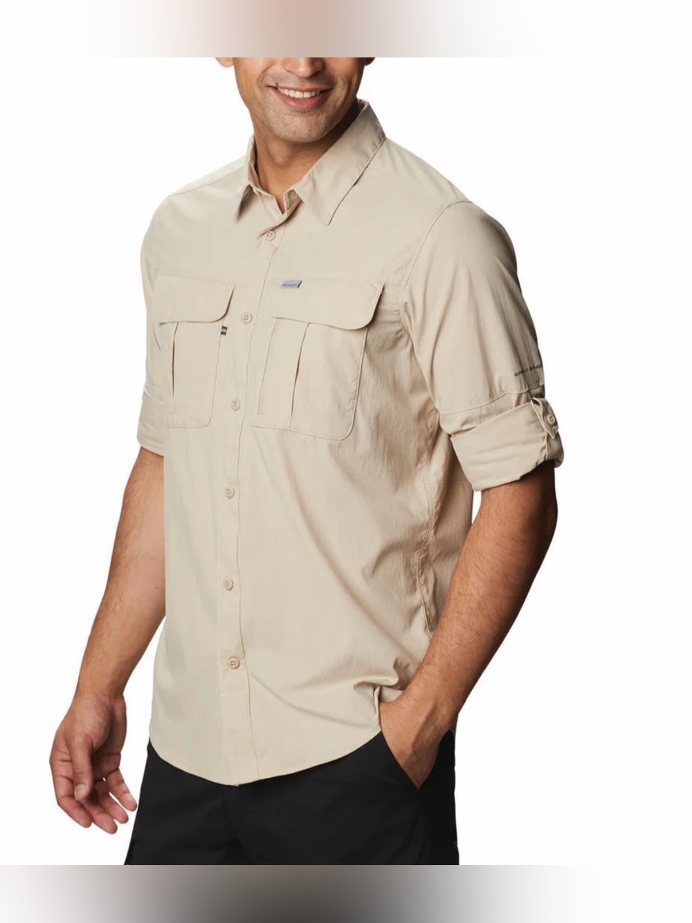 Columbia Newton Ridge Long Sleeve Shirt Men's M Tan Hiking Outdoor NWT Sealed